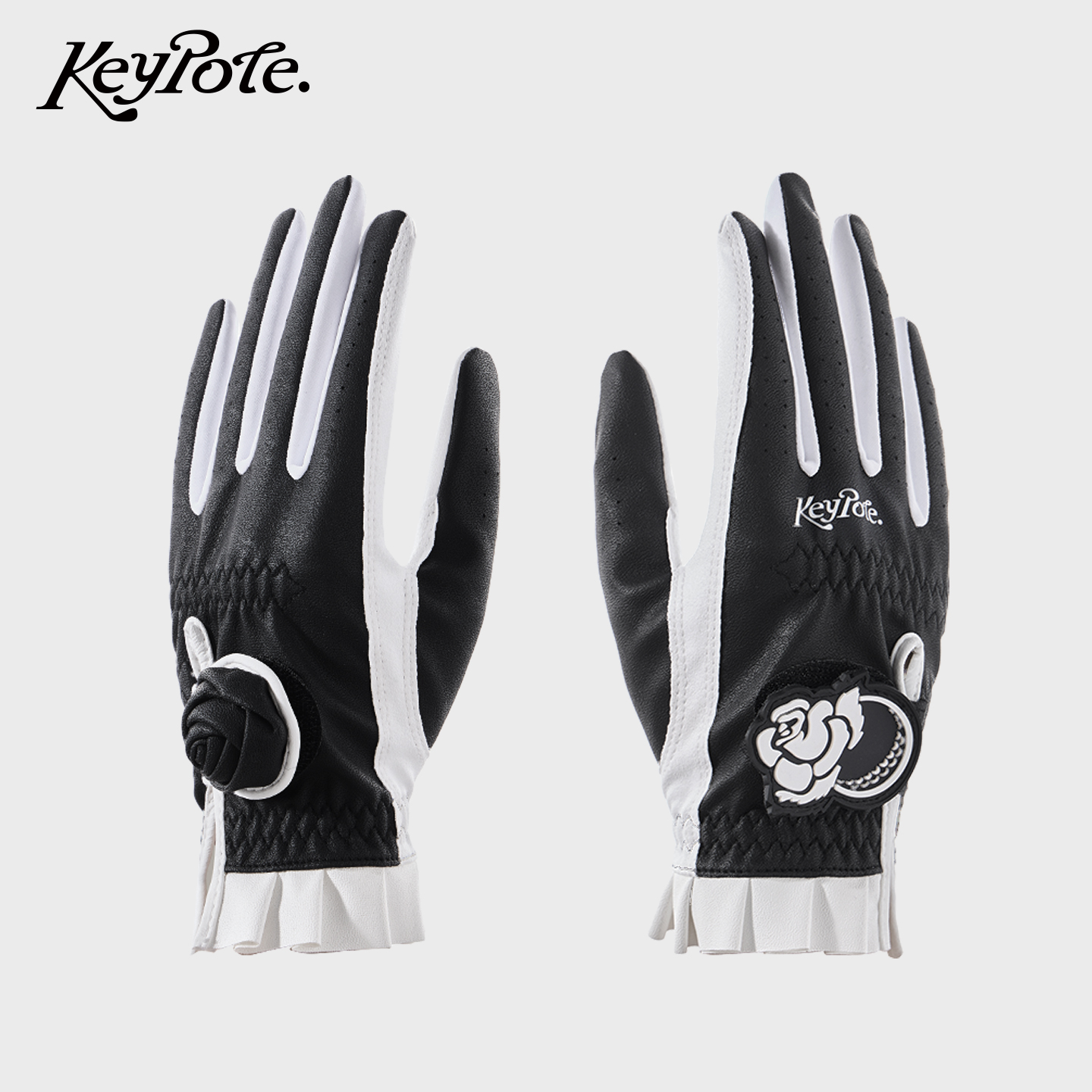 keypoteGolf女士高尔夫黑白手套