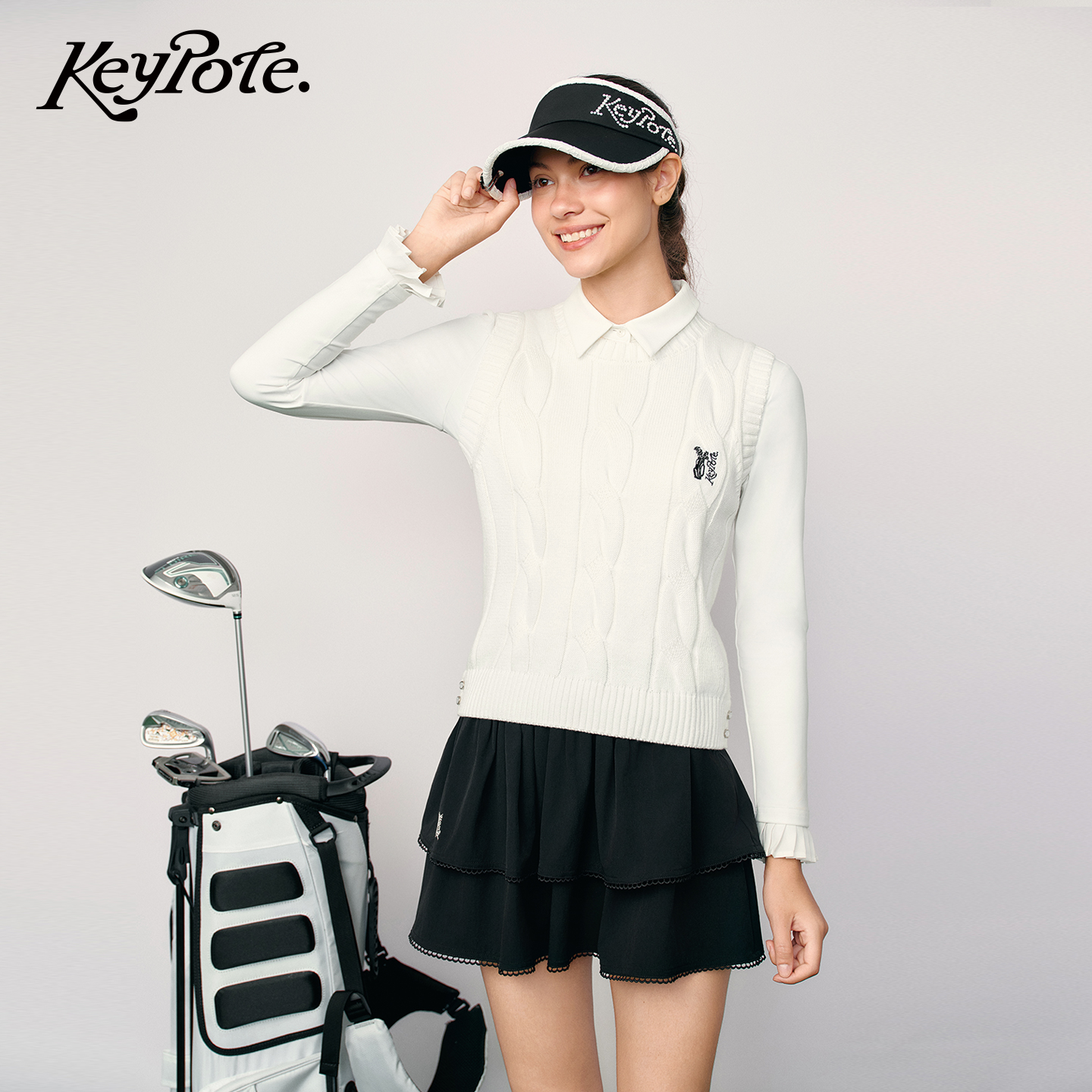keypoteGolf女士高尔夫针织背心