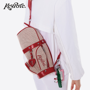 Keypote 造型背包单肩斜挎收纳包包 Golf女士高尔夫球包秋冬时尚