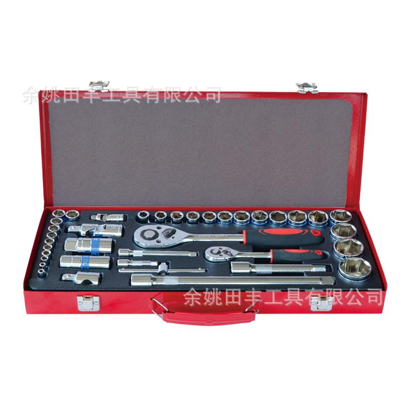 TF-7023 38件套套筒组套 38PC铁盒套装工具