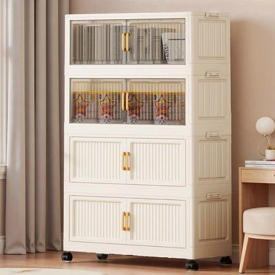 宝宝免安装衣柜折叠简易儿童衣物收纳柜婴儿小衣橱塑料家用储物柜