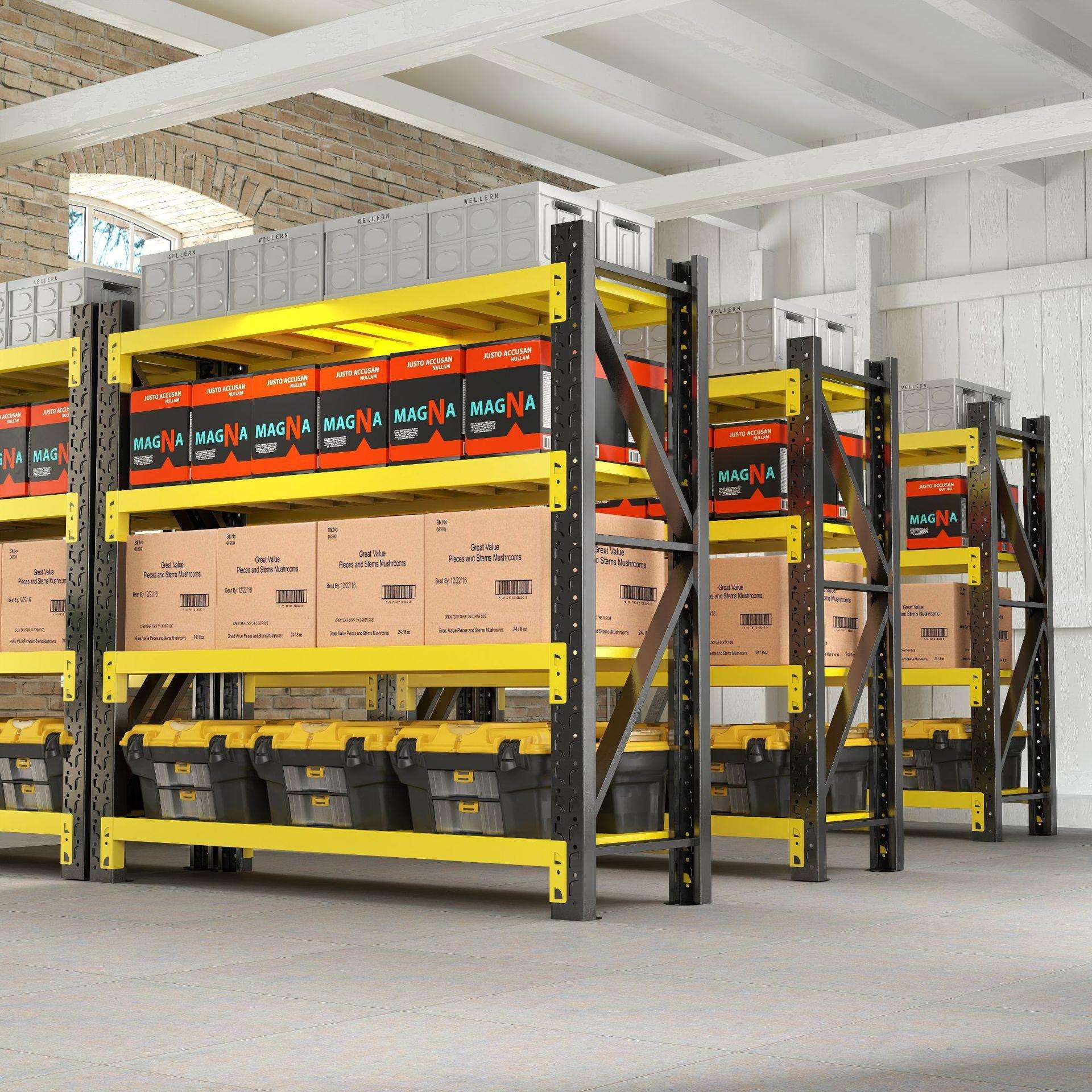 加厚仓储仓库货架置物架重型多层落地储物架地下室储藏间收纳架