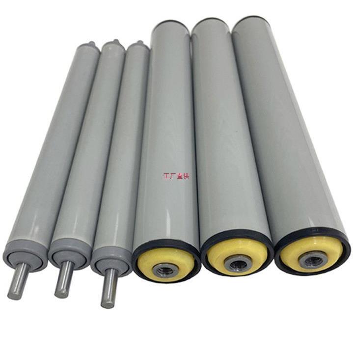 P无动力滚筒直径20 25 32 40塑料尼龙轴承辊筒输送机镀铬棒滚轴