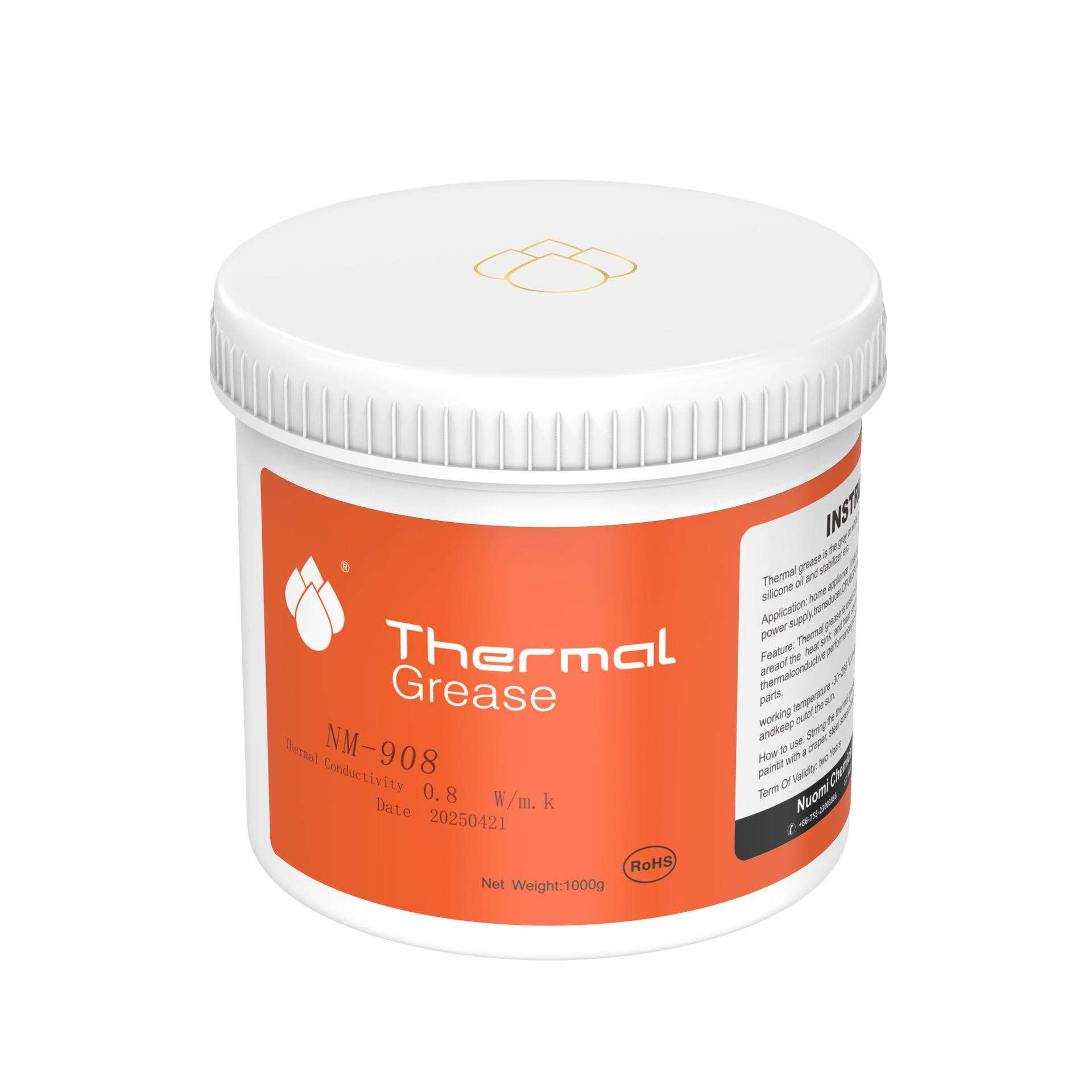 NM-908导热硅脂 6.0W高导热系数耐200℃高温不流淌 CPU显卡散热膏