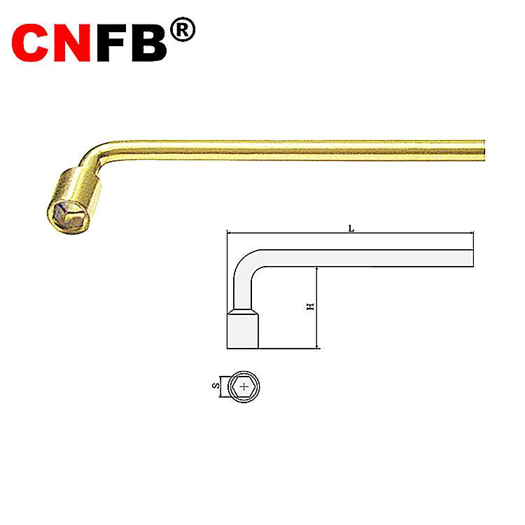 天津桥防CNFB 防爆工具排爆无火花防爆L型套筒扳手 T8121A