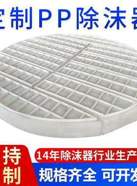 聚丙烯塑料pp丝网除沫器 水处理板式pp丝网除雾器 工业酸雾捕沫器