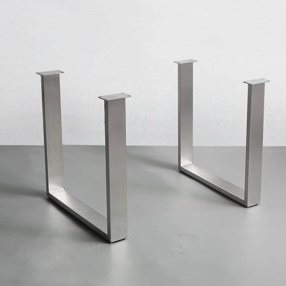 实木大板支架桌脚不锈钢桌腿桌子腿餐台脚支架吧台腿支撑腿书桌脚