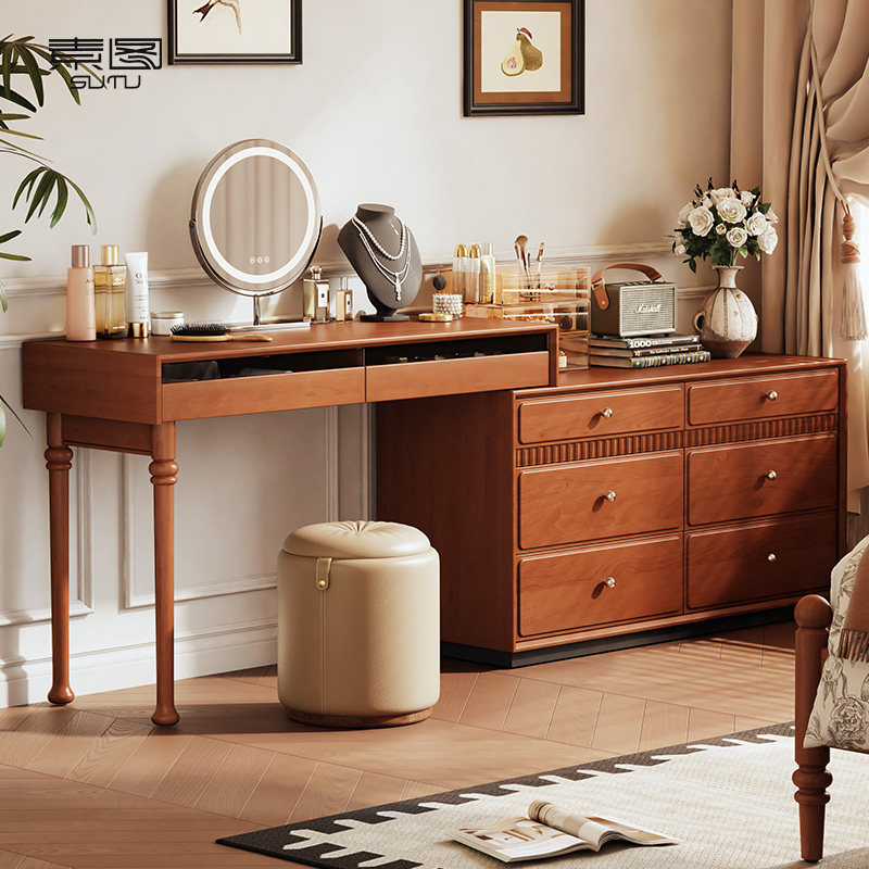 素图品质奢华多功能转角中古风