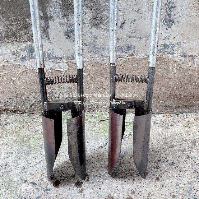 挖土挖硬土夹锹对锨掏土挖电线杆洞挖树坑洛阳铲打洞移苗