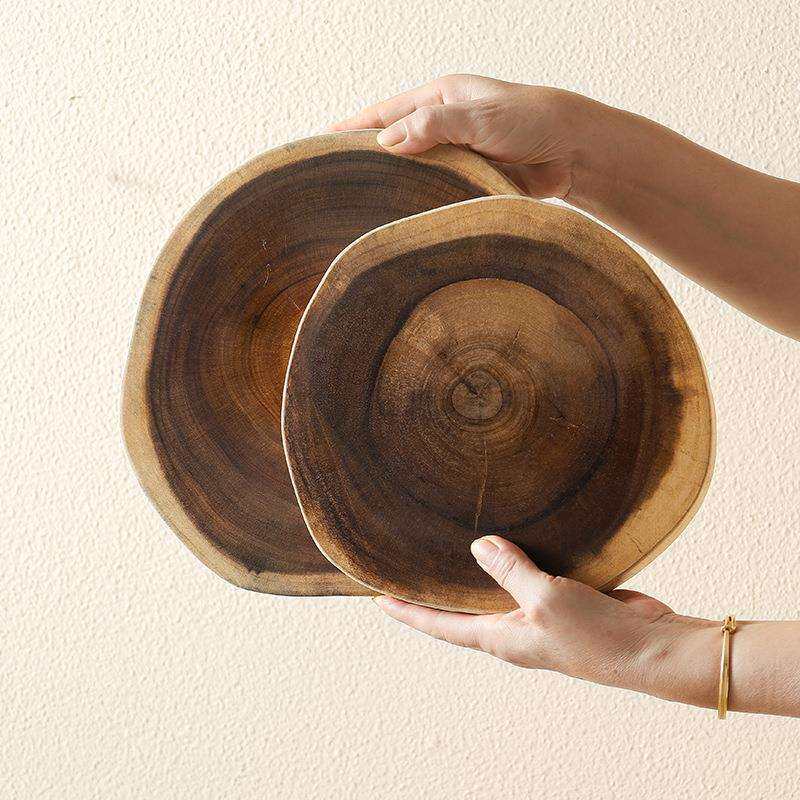 荔枝海相思木实木菜板加厚家用拍摄道具不规则原切水果辅食砧板