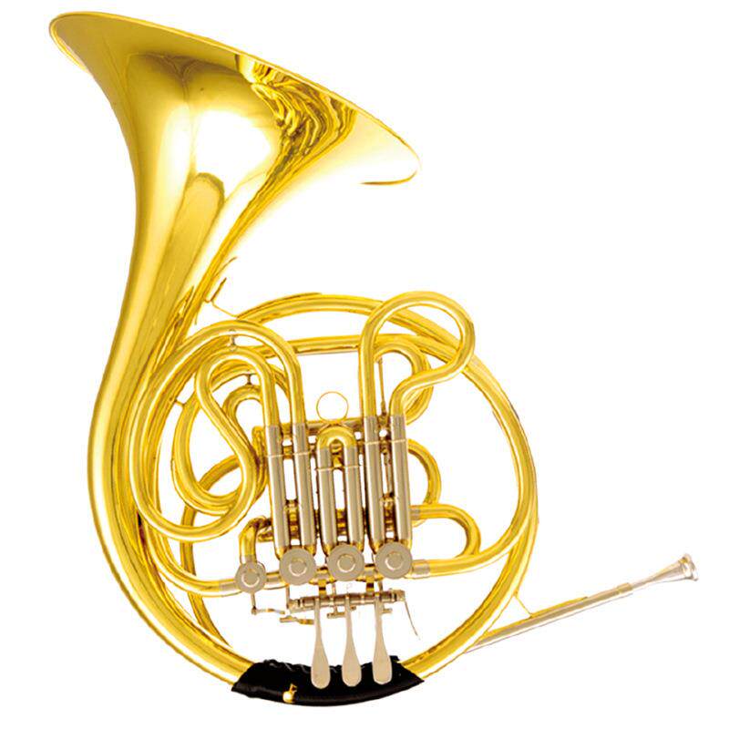 圆号乐器降B调性F调四键双排西洋管乐乐队圆号 单排圆号