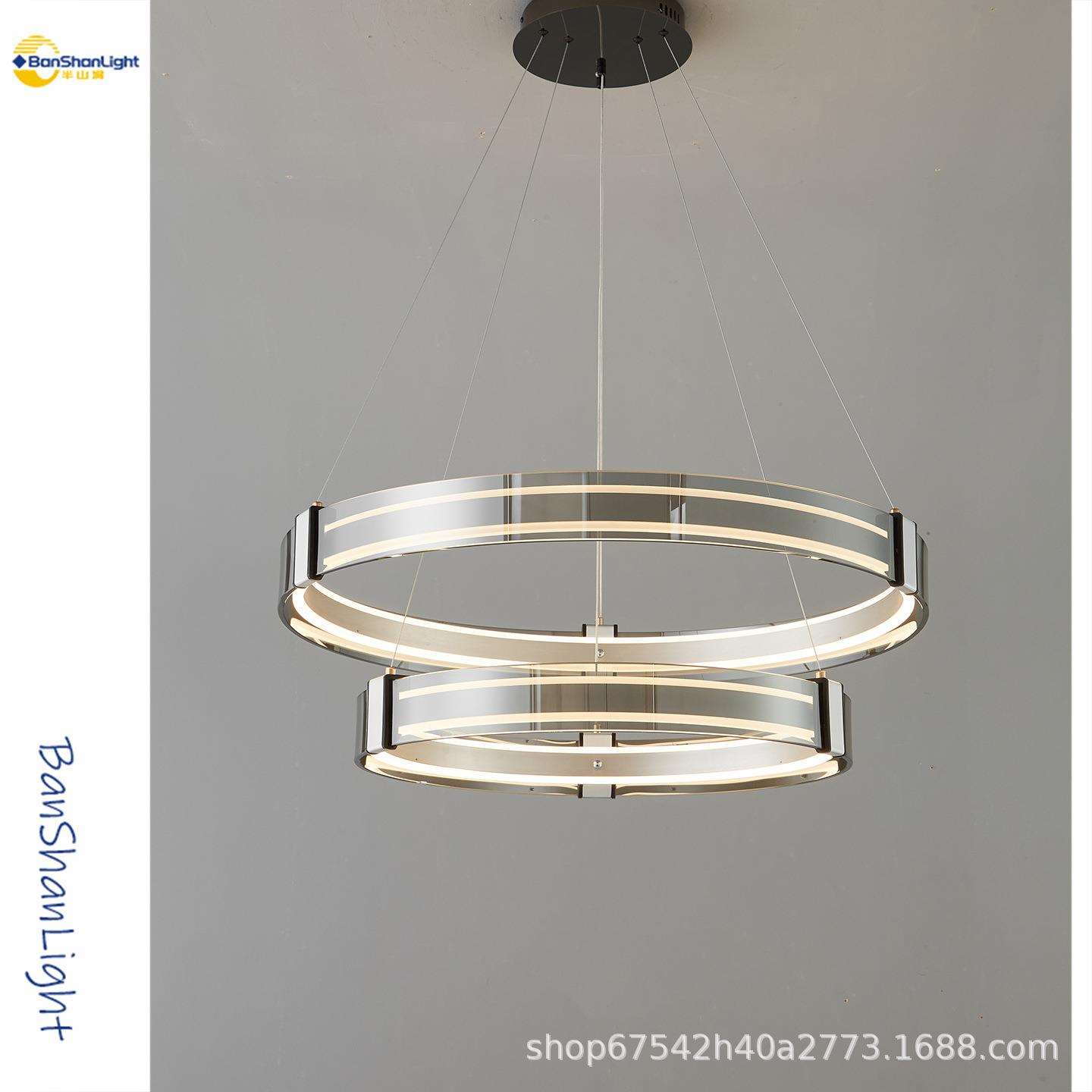 意式极简客厅吊灯轻奢高端设计师后现代创意玻璃大气餐厅主卧室灯