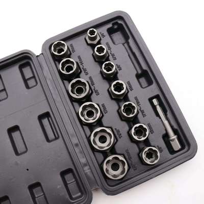 14pcs套装螺帽取出器破损残缺螺丝螺母取出器 厂家断丝取出器