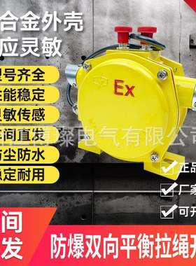 防爆高强度密封性高端铝合金向平衡拉绳开关BKLT2 EXKLT2-II