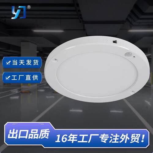 跨境人体感应6000K吸顶灯过道衣帽间阳台led人体感应灯吸顶灯