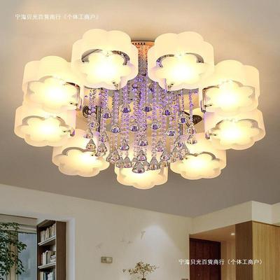 LED吸顶灯客厅灯圆形水晶灯卧室灯具餐厅灯家用大厅房间现代简约