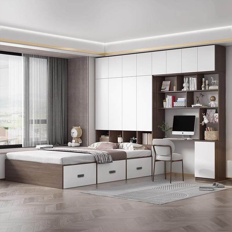IL榻榻米衣柜一体床小户型组合实木简约多功能柜子书桌衣帽间儿童,3C数码配件,USB灯,淘宝优惠券,粉丝福利购,淘宝优惠卷