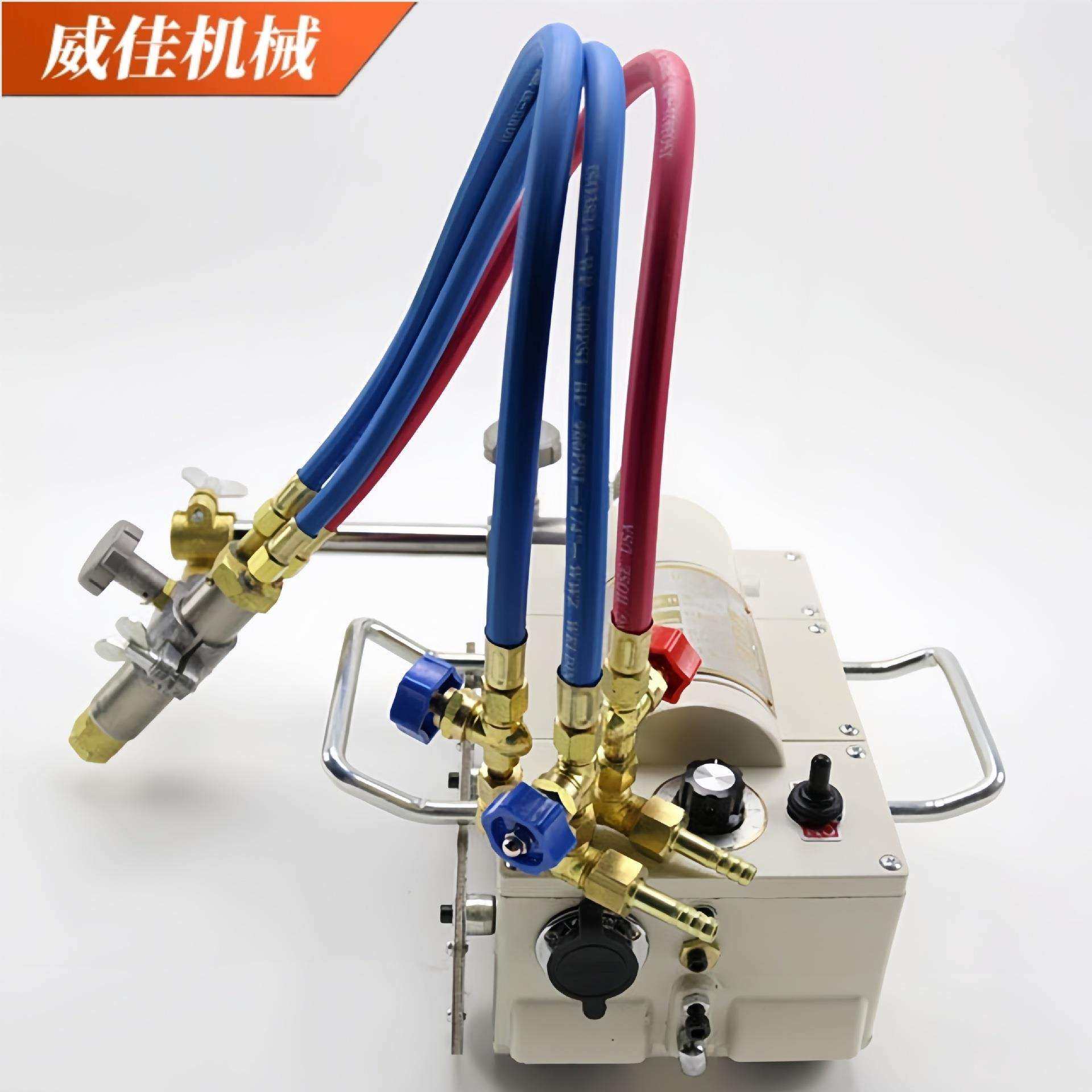 手摇链条式切管机 磁力管道火焰切割机 半自动管道切割机