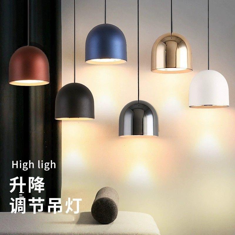 北欧轻奢卧室床头吊灯现代简约感单头玄关阳台餐厅长线小灯具