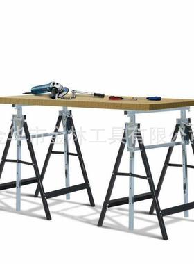 高度可调节的折叠式可拆卸200KGS铁制升降支架锯马支撑架