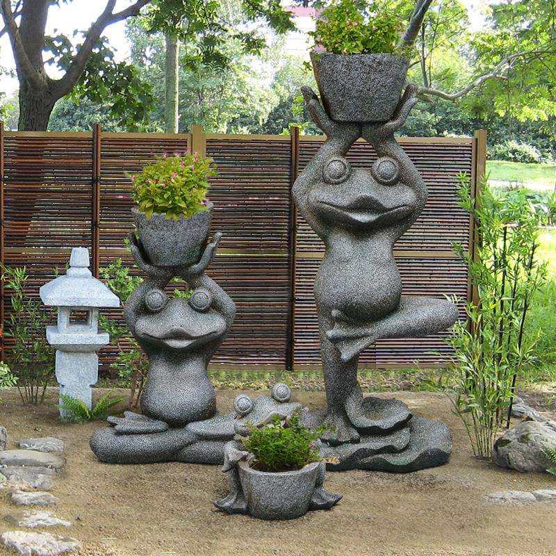 户外可爱青蛙花盆摆件庭院园林动物雕塑景观招财落地装饰,金属材料及制品,金属加工件/五金加工件,淘宝优惠券,粉丝福利购,淘宝优惠卷
