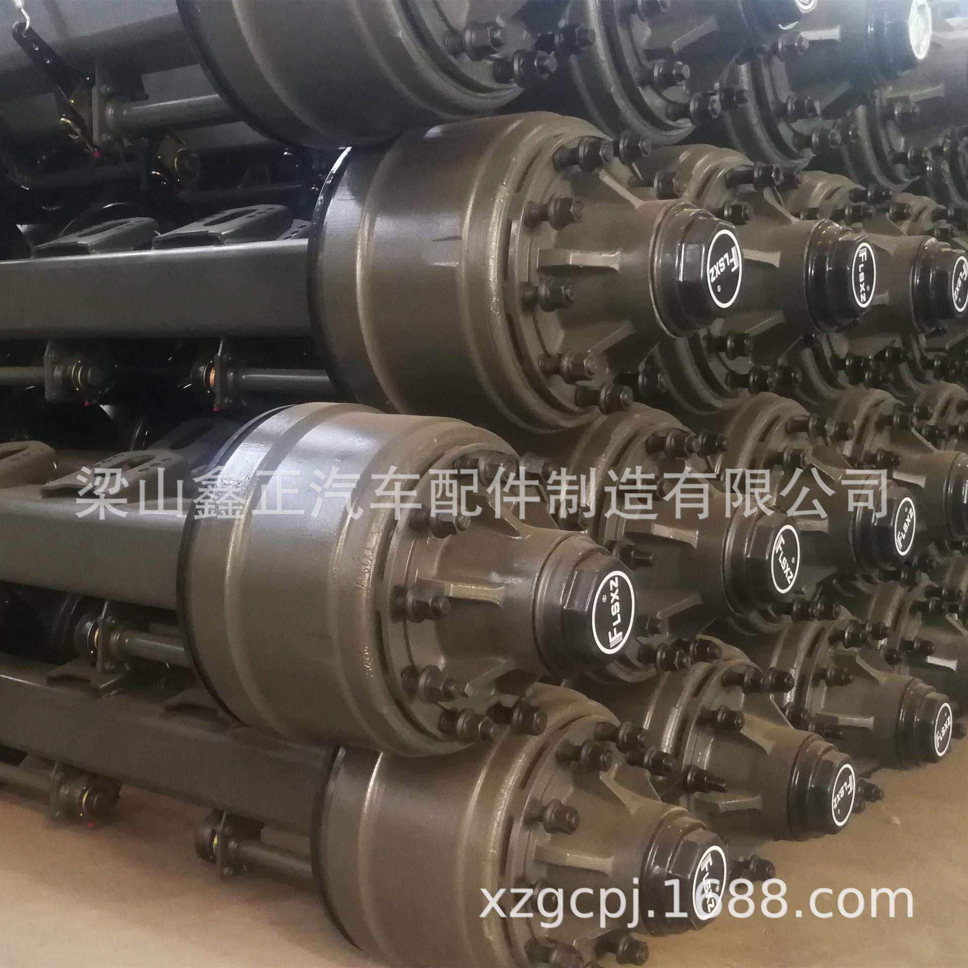 梁山半挂车车桥配件13吨美式车桥半挂车后桥卡车支撑桥车桥桥管