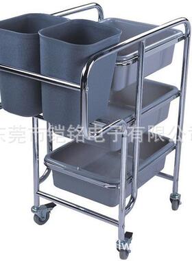 白云AF08167小号餐盘收集车 收盘车餐盘车清洁车