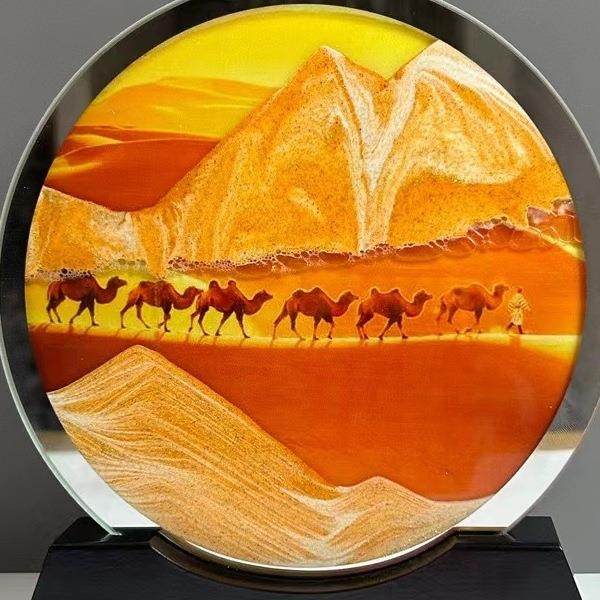 3立体流沙画摆件中国风古风艺术沙漏客厅卧室办公室家居装饰老师,鲜花速递/花卉仿真/绿植园艺,割草机/草坪机,淘宝优惠券,粉丝福利购,淘宝优惠卷