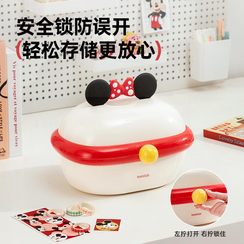 文具收纳盒带盖可爱三层大手账咕卡收纳盒火漆印章收纳箱学生书桌