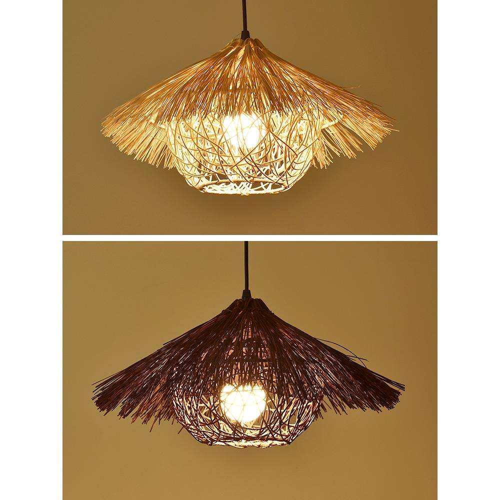 创意藤编草帽灯罩复古日式餐厅个性火锅店藤艺民宿东南亚竹编吊灯,鲜花速递/花卉仿真/绿植园艺,割草机/草坪机,淘宝优惠券,粉丝福利购,淘宝优惠卷