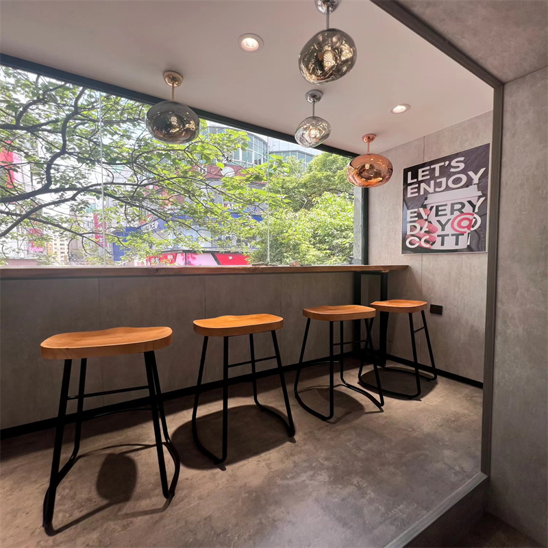 实木大板办公会议桌面老榆木松木餐桌原木火锅桌办公桌大班台定制