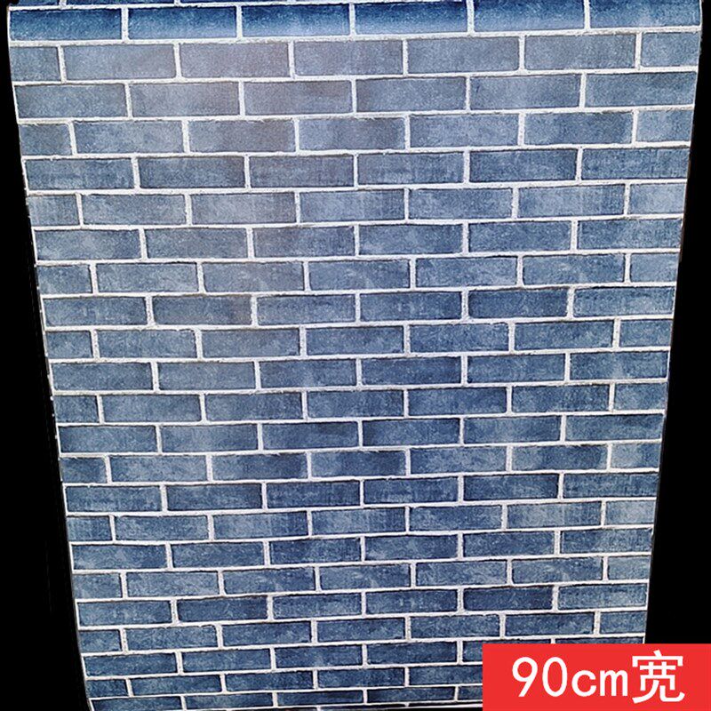 热销90厘米宽砖纹n墙纸店面专用自粘壁纸工业怀旧复古防水饭店理