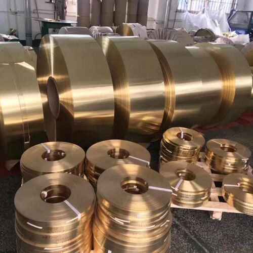 热销H65黄铜带 H62黄铜皮 黄铜片 黄铜箔0.03 0M.05 0.06 0.1mm
