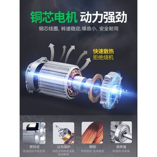 W修上料升降起 极速吊机家用小型旋转电动220提升机1吨室外建筑装