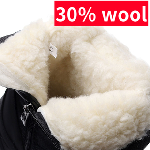 极速Snow boots Men Hiking Shoes waterproof winteTr boots Wit