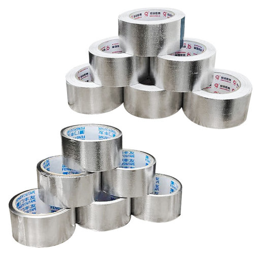 极速加厚铝e箔防水胶带耐高温锡箔纸修补防漏玻纤布补漏强力防水
