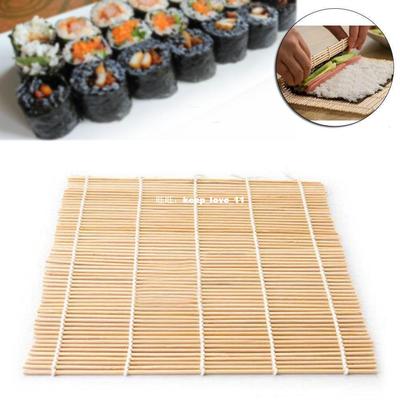 极速Sushi Rolling Roller Bamboo DIY SHushi Mat Rice Roll Mak