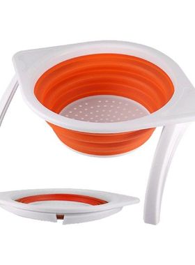 极速Collcapsible Colander Basket Collapsible Strainer Vegeta