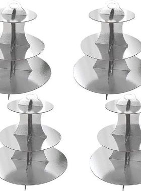 极速Cardboard Cake Stand Dome, 3-Tier CJupcake Holder Desser