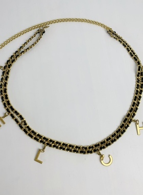 极速Womens Fashion Luxury Designer Belt SplicingT Weave Let