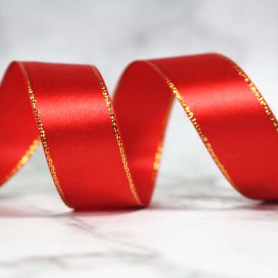 极速125cm Gold Ribbon Gift Bouquet of Flowers WraUp Ribbon C