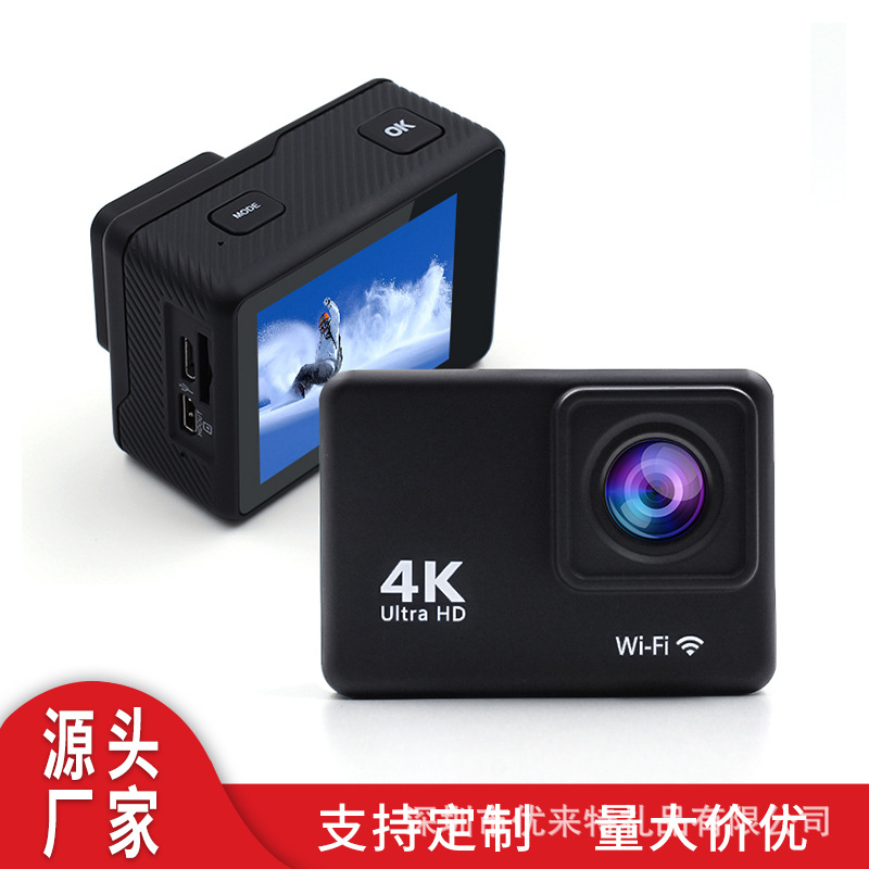 运动相机真4K相机全志V316防抖带遥控运动摄影机摄像机相机