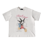 云朵棉亲肤软糯透气boxy短宽版 CENSMADE 米奇做旧印花短袖 型T恤