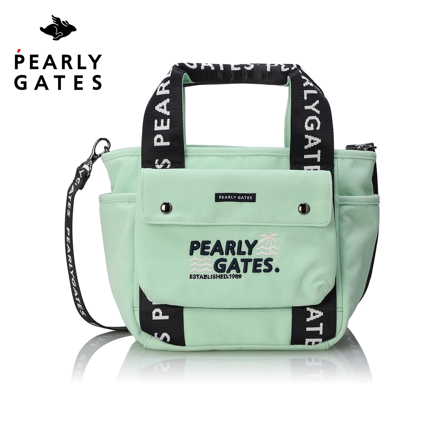 PearlyGates高尔夫手提包女士pg薄荷绿小清新手拿包多隔层斜挎包
