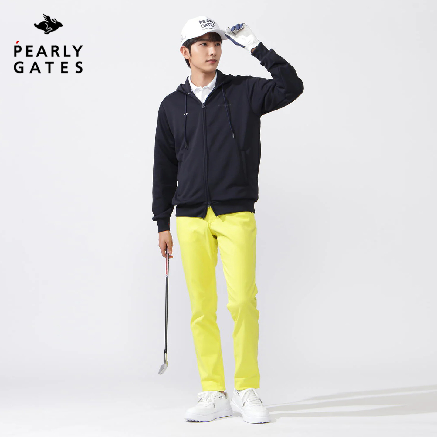 PearlyGates高尔夫服装男士新款PG春秋季休闲运动外套卫衣夹克