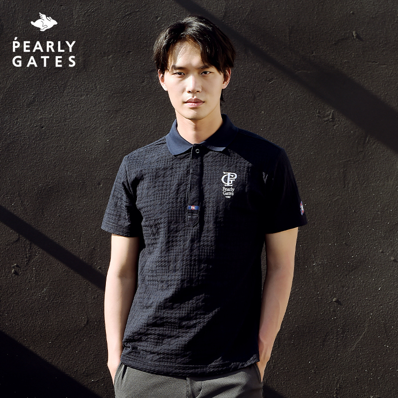 PEARLYGATES男士短袖POLO衫时尚