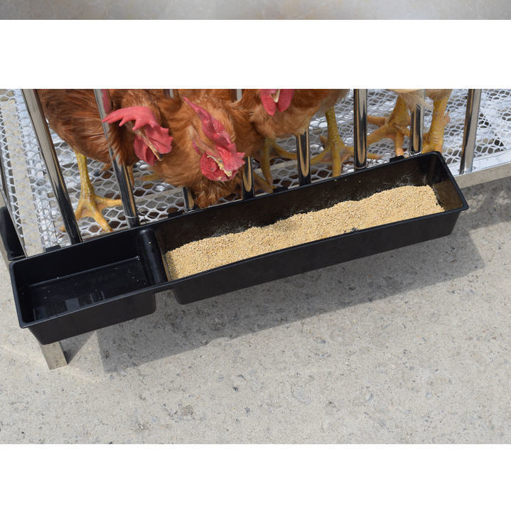 极速喂鸡食槽大号长方形s喂鸡笼食槽喂水槽加厚鸡鸭喂食器养殖饲
