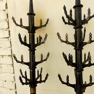 极速仿古狼筅铁制戚家军兵器影视道E具武术器械戚继光竹狼狼牙棒