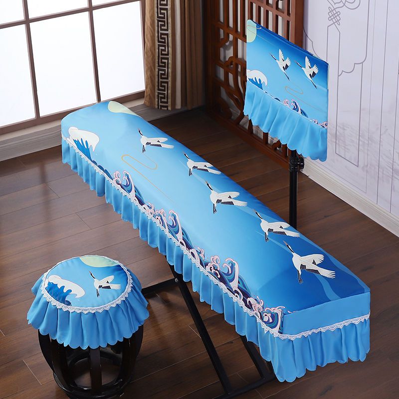 极速中国风印花古筝罩谱架罩古筝防尘罩L盖布通用款简约现代典雅