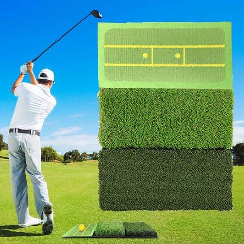 新品Golf Puftting Mat Golf Swing Practice Training Pad 3 Use